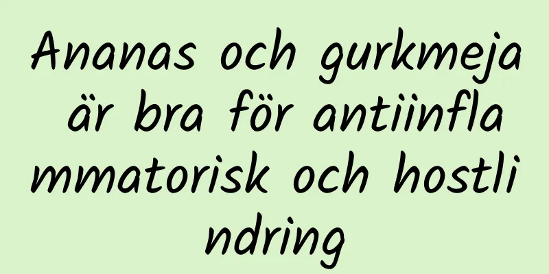 Ananas och gurkmeja är bra för antiinflammatorisk och hostlindring