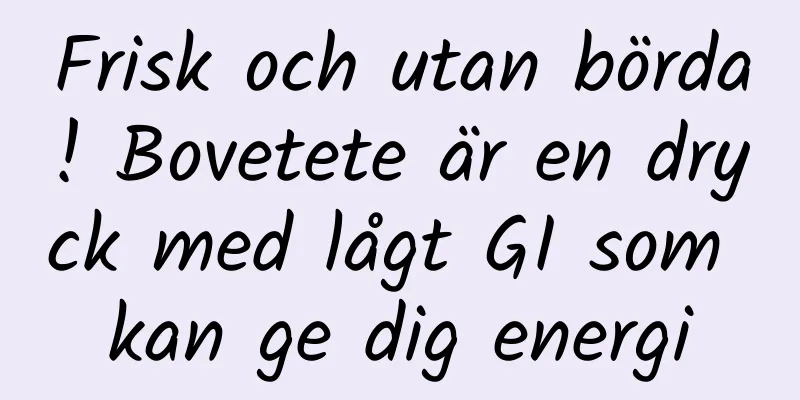 Frisk och utan börda! Bovetete är en dryck med lågt GI som kan ge dig energi