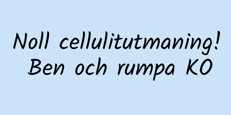 Noll cellulitutmaning! Ben och rumpa KO