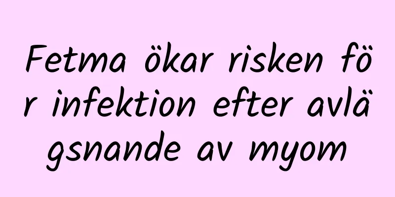 Fetma ökar risken för infektion efter avlägsnande av myom