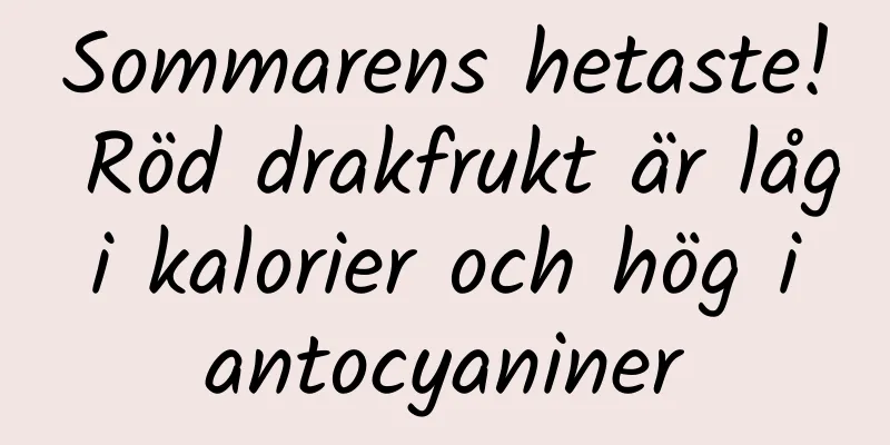 Sommarens hetaste! Röd drakfrukt är låg i kalorier och hög i antocyaniner