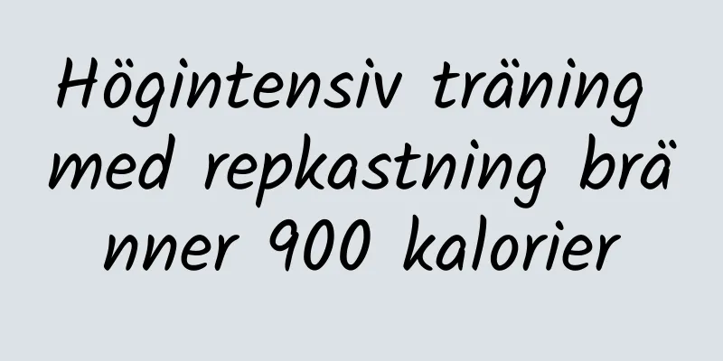 Högintensiv träning med repkastning bränner 900 kalorier
