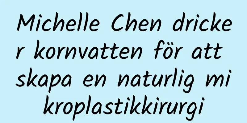 Michelle Chen dricker kornvatten för att skapa en naturlig mikroplastikkirurgi