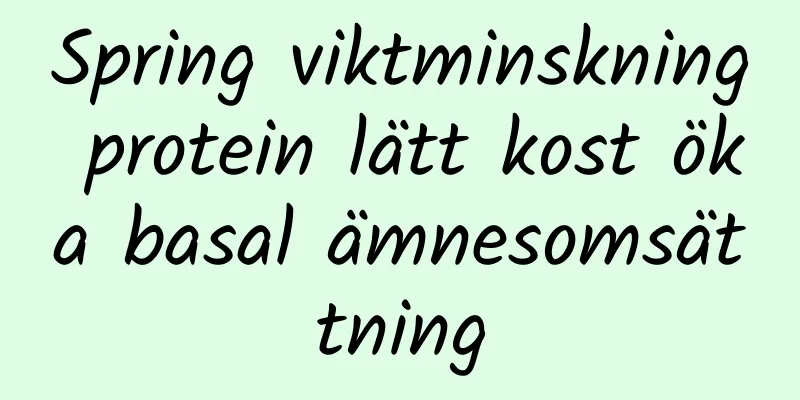 Spring viktminskning protein lätt kost öka basal ämnesomsättning