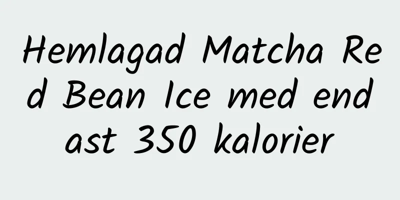Hemlagad Matcha Red Bean Ice med endast 350 kalorier