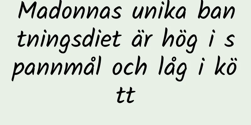 Madonnas unika bantningsdiet är hög i spannmål och låg i kött