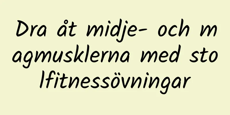 Dra åt midje- och magmusklerna med stolfitnessövningar