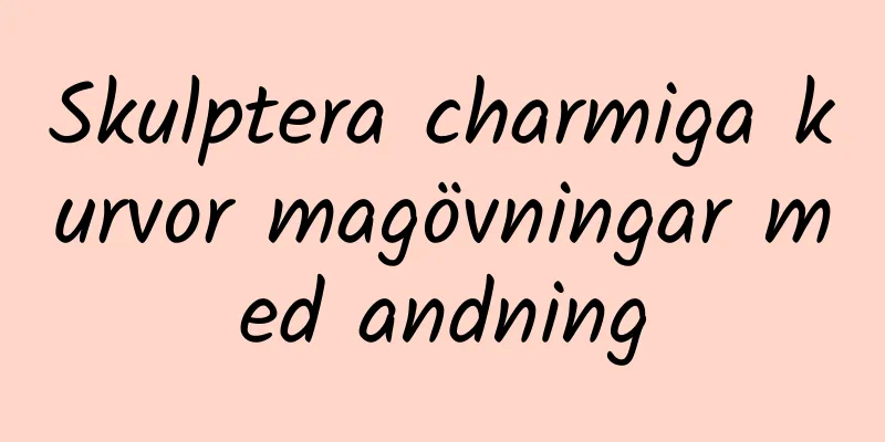 Skulptera charmiga kurvor magövningar med andning