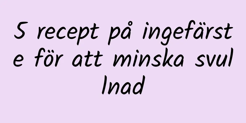 5 recept på ingefärste för att minska svullnad
