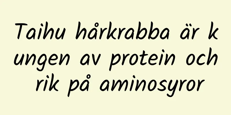 Taihu hårkrabba är kungen av protein och rik på aminosyror