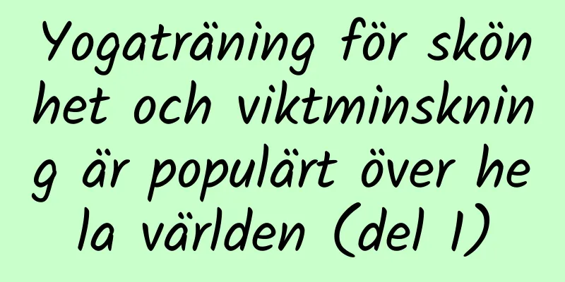 Yogaträning för skönhet och viktminskning är populärt över hela världen (del 1)