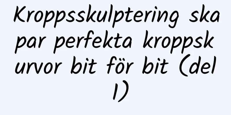 Kroppsskulptering skapar perfekta kroppskurvor bit för bit (del 1)
