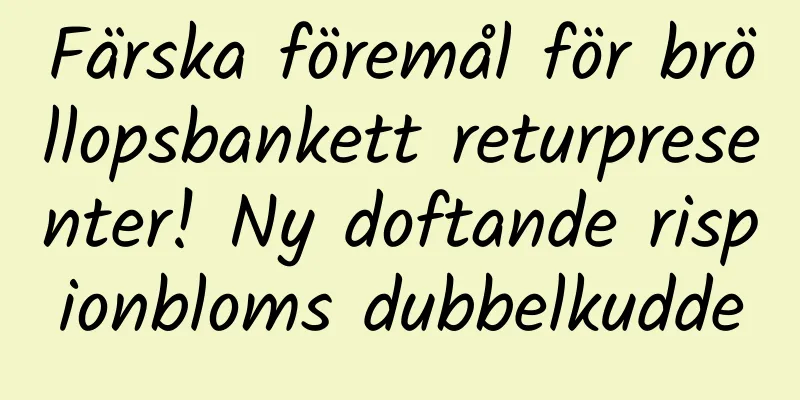 Färska föremål för bröllopsbankett returpresenter! Ny doftande rispionbloms dubbelkudde