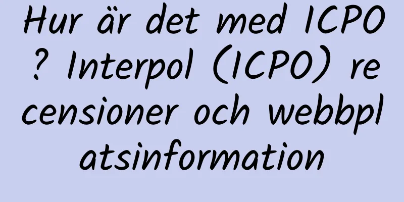 Hur är det med ICPO? Interpol (ICPO) recensioner och webbplatsinformation