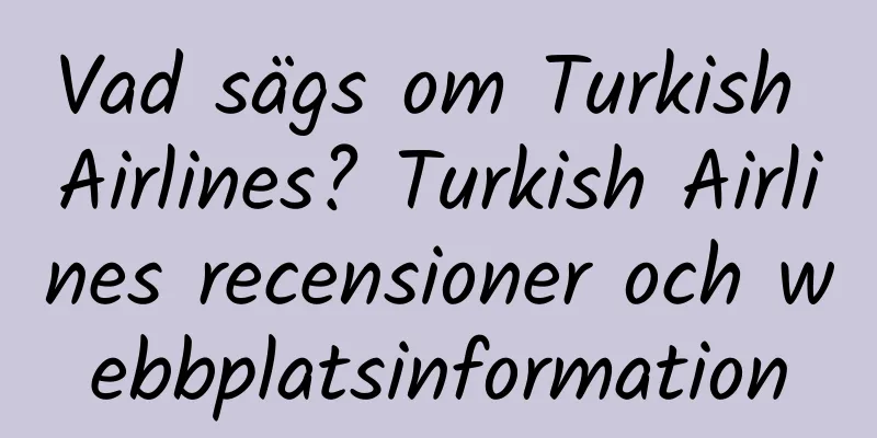 Vad sägs om Turkish Airlines? Turkish Airlines recensioner och webbplatsinformation
