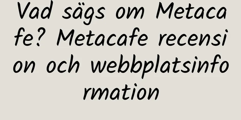 Vad sägs om Metacafe? Metacafe recension och webbplatsinformation