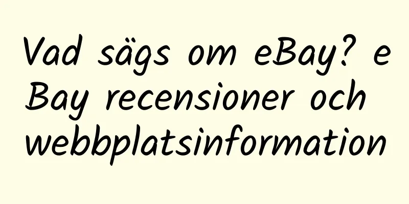 Vad sägs om eBay? eBay recensioner och webbplatsinformation