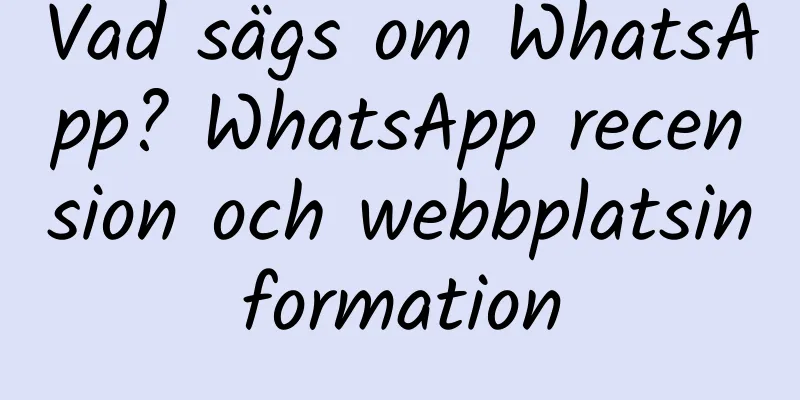 Vad sägs om WhatsApp? WhatsApp recension och webbplatsinformation
