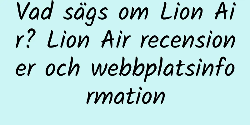 Vad sägs om Lion Air? Lion Air recensioner och webbplatsinformation
