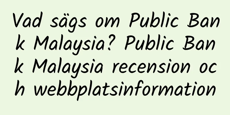 Vad sägs om Public Bank Malaysia? Public Bank Malaysia recension och webbplatsinformation