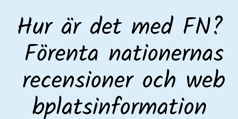 Hur är det med FN? Förenta nationernas recensioner och webbplatsinformation