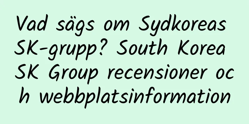 Vad sägs om Sydkoreas SK-grupp? South Korea SK Group recensioner och webbplatsinformation