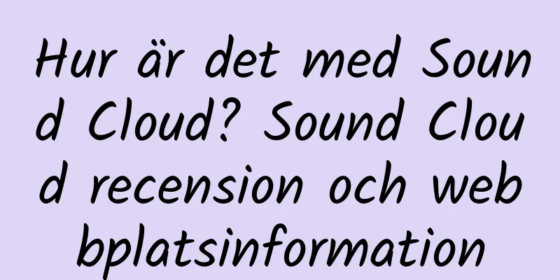 Hur är det med Sound Cloud? Sound Cloud recension och webbplatsinformation