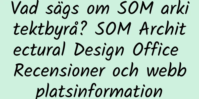 Vad sägs om SOM arkitektbyrå? SOM Architectural Design Office Recensioner och webbplatsinformation