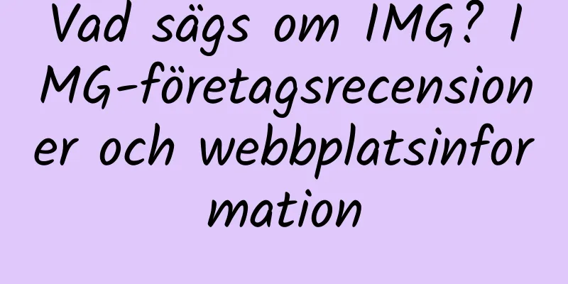 Vad sägs om IMG? IMG-företagsrecensioner och webbplatsinformation