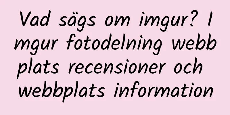 Vad sägs om imgur? Imgur fotodelning webbplats recensioner och webbplats information