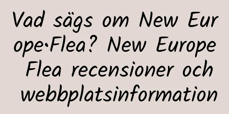 Vad sägs om New Europe•Flea? New Europe Flea recensioner och webbplatsinformation
