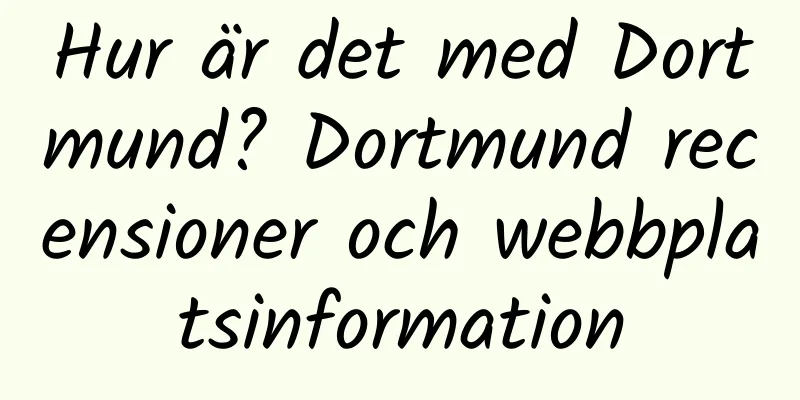 Hur är det med Dortmund? Dortmund recensioner och webbplatsinformation
