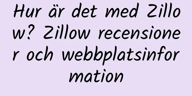 Hur är det med Zillow? Zillow recensioner och webbplatsinformation
