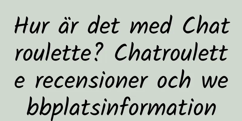 Hur är det med Chatroulette? Chatroulette recensioner och webbplatsinformation