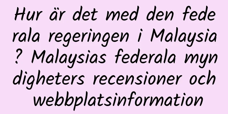 Hur är det med den federala regeringen i Malaysia? Malaysias federala myndigheters recensioner och webbplatsinformation