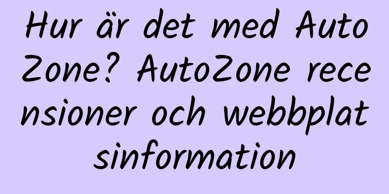 Hur är det med AutoZone? AutoZone recensioner och webbplatsinformation