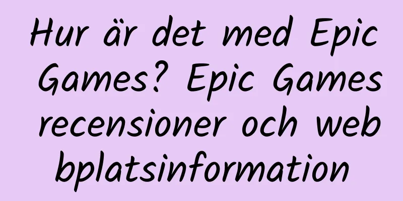 Hur är det med Epic Games? Epic Games recensioner och webbplatsinformation