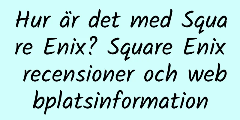 Hur är det med Square Enix? Square Enix recensioner och webbplatsinformation