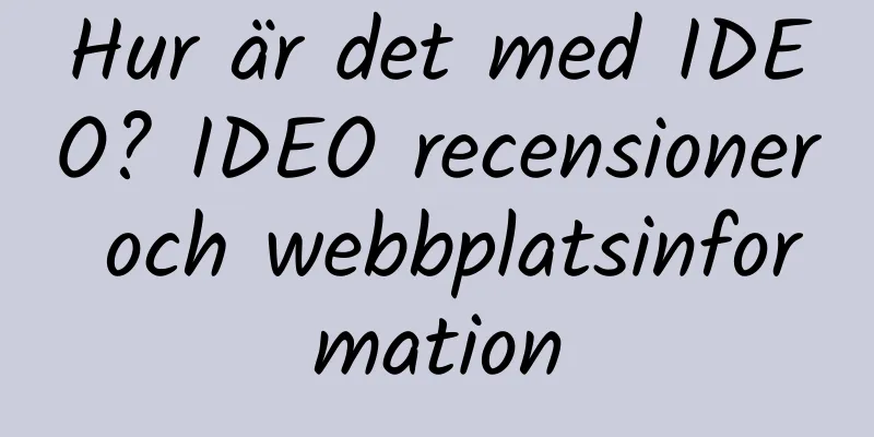 Hur är det med IDEO? IDEO recensioner och webbplatsinformation