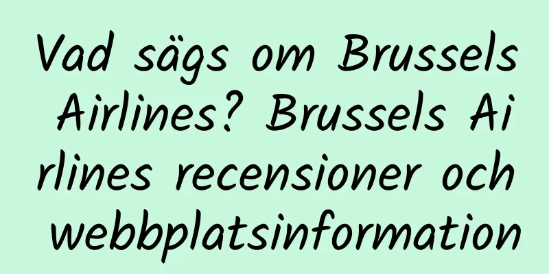 Vad sägs om Brussels Airlines? Brussels Airlines recensioner och webbplatsinformation