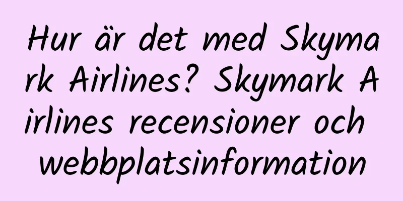 Hur är det med Skymark Airlines? Skymark Airlines recensioner och webbplatsinformation