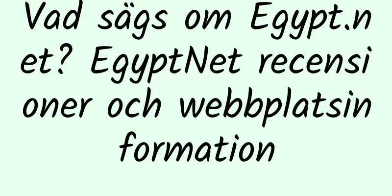 Vad sägs om Egypt.net? EgyptNet recensioner och webbplatsinformation