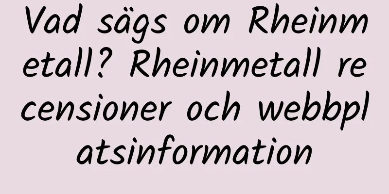 Vad sägs om Rheinmetall? Rheinmetall recensioner och webbplatsinformation