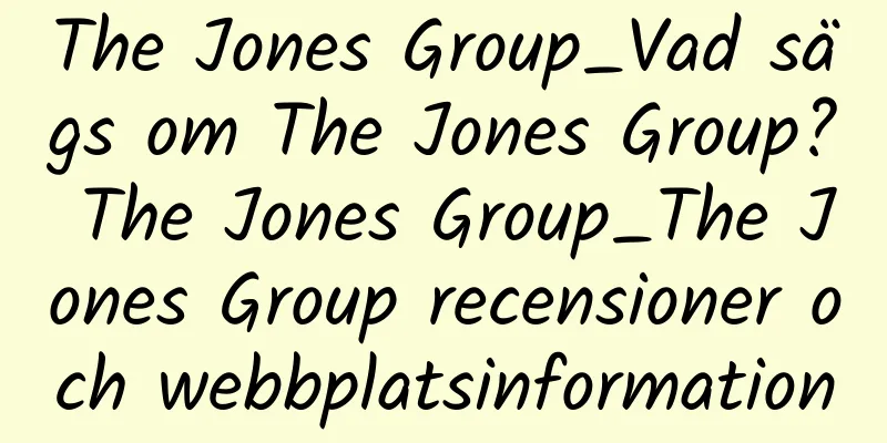 The Jones Group_Vad sägs om The Jones Group? The Jones Group_The Jones Group recensioner och webbplatsinformation