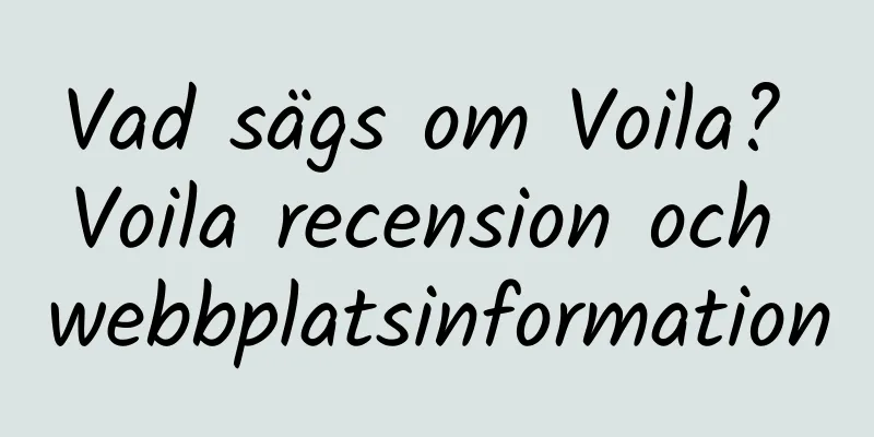 Vad sägs om Voila? Voila recension och webbplatsinformation