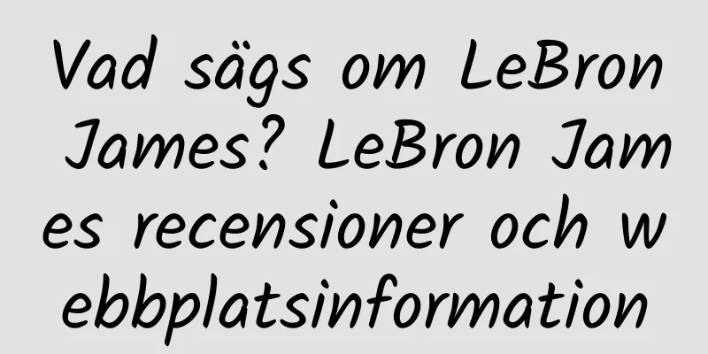 Vad sägs om LeBron James? LeBron James recensioner och webbplatsinformation
