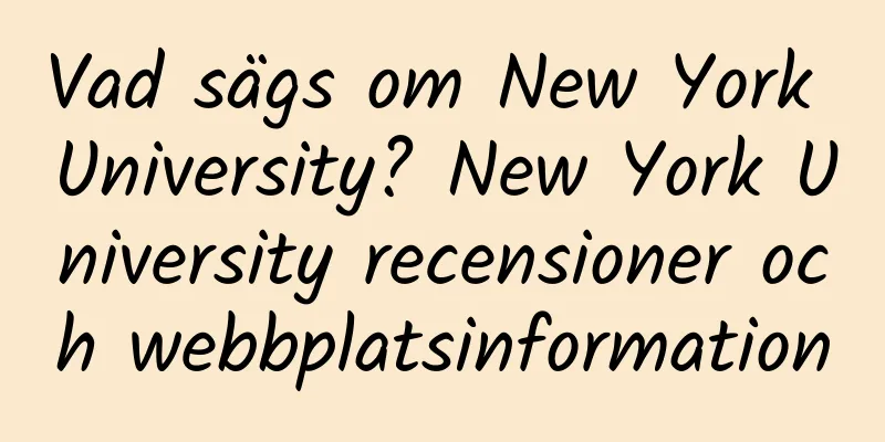 Vad sägs om New York University? New York University recensioner och webbplatsinformation