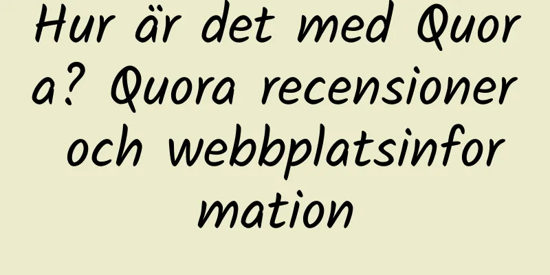 Hur är det med Quora? Quora recensioner och webbplatsinformation