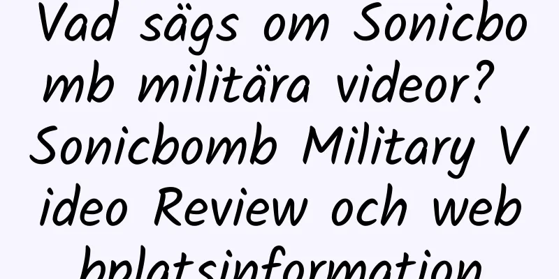 Vad sägs om Sonicbomb militära videor? Sonicbomb Military Video Review och webbplatsinformation
