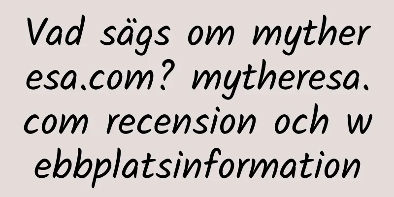 Vad sägs om mytheresa.com? mytheresa.com recension och webbplatsinformation